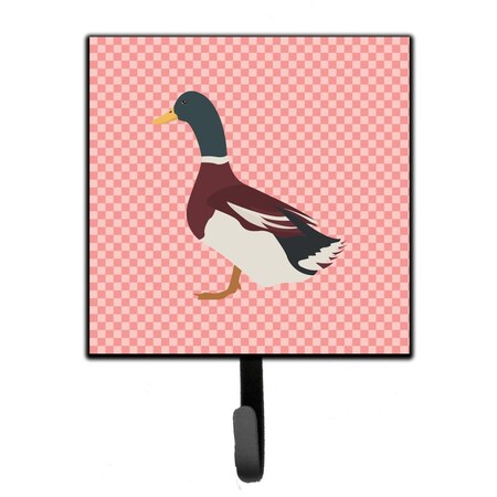 Carolines Treasures Rouen Duck Pink Check Leash or Key Holder BB7856SH4